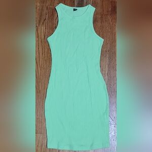 SHEIN Mint Green Sleeveless Midi Dress